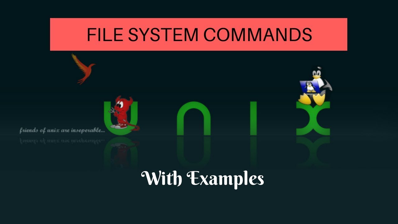 commands in file system unix